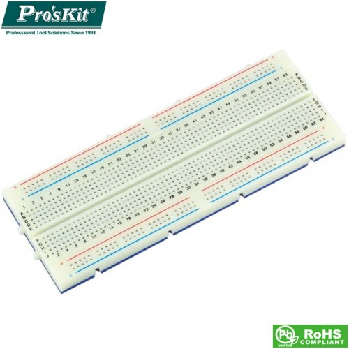 Πλακέτα δοκιμών (breadboard) με μπόρνες 840P BX-4112N Pro'skit