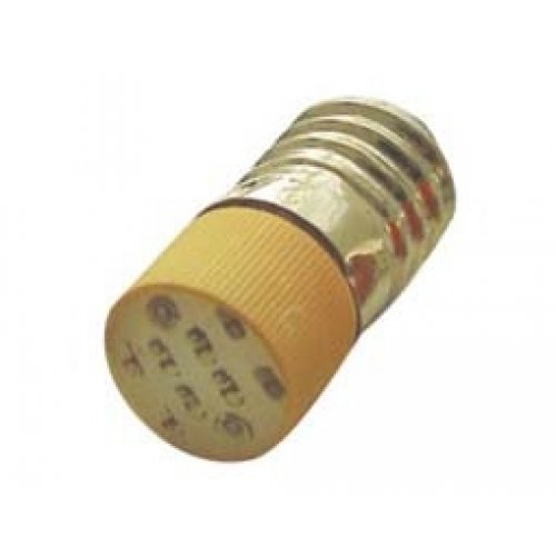 Ενδεικτική λυχνία κίτρινη με LED E10 24VAC/DC AD22B-E02