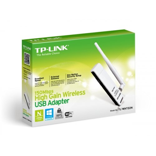 USB Adapter Ασύρματο 150Mbps Υψηλής Απολαβής (Gain) TL-WN722N TP-LINK