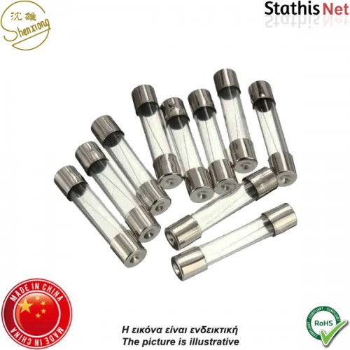 Ασφάλεια γυαλάκι 5x20mm ταχείας 5Α S1018 Shenxiong