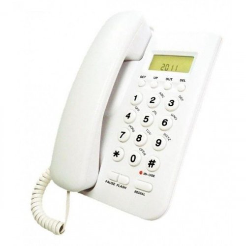 Τηλέφωνο ενσύρματο με οθόνη λευκό SKH-300CID X-TREME