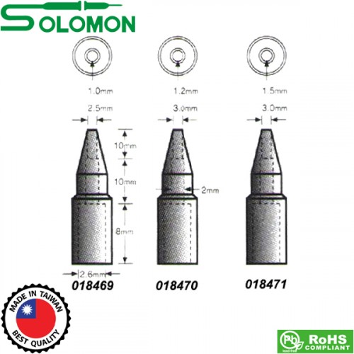 Μύτη κολλητηριού T912 Φ1,2mm για απορροφητικό πιστόλι SL928G/SL916G Solomon