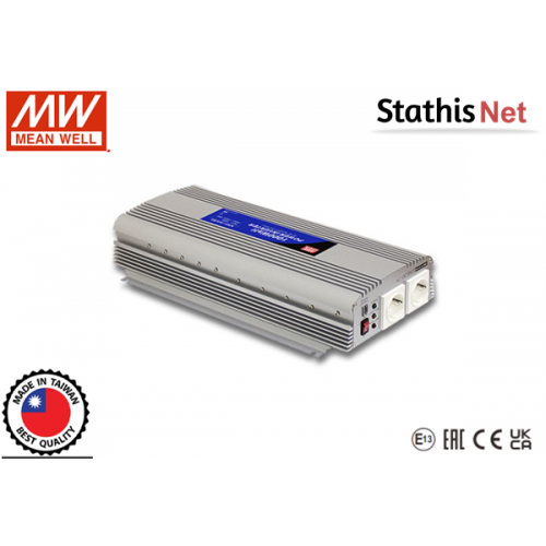 Inverter 12V ΙΝ -> OUT 230VAC 1500W τροποποιημένου ημιτόνου A301-1K7-F3 Mean Well