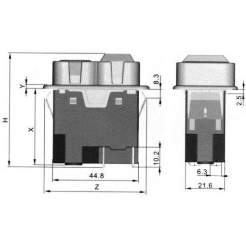 Διακόπτης ηλεκτρομαγνητικός 0-1 16A KJD17B-B Kedu