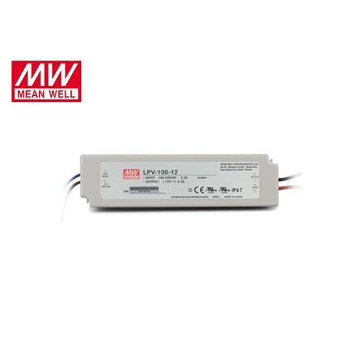 Τροφοδοτικό Led 230V IN -> OUT 12VDC 100W 8.5A IP67 LPV100-12 Mean Well