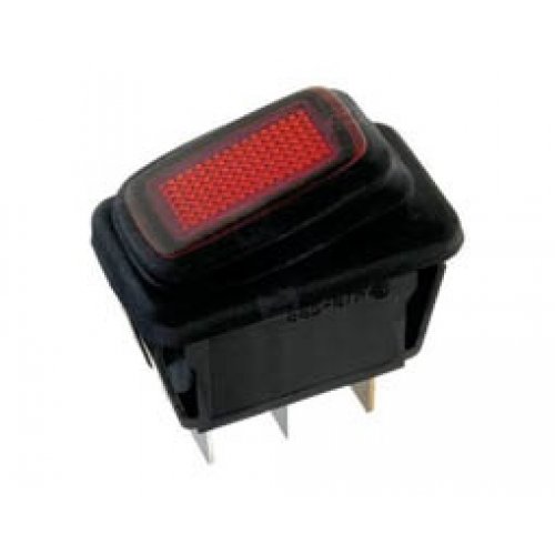 Διακόπτης rocker μεσαίος ΟΝ-OFF 16A 250V 3P ΙP65 R13-238Β8-01 με λυχνία κόκκινος αδιάβροχος Διακόπτης rocker μεσαίος ΟΝ-OFF 16A 250V 3P ΙP65 R13-238Β8-01 με λυχνία κόκκινος αδιάβροχος
