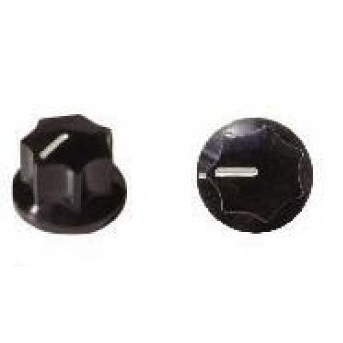 Κουμπί πλαστικό 6.4mm-3.2mm/15mm 18 tooth μαύρο PN-9F SCI