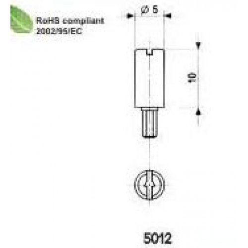 Αξονάκια για trimmer PT10 μαύρα 5012 Piher