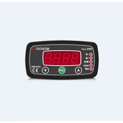 Όργανο πίνακος αμπερόμετρο/βολτόμετρο/συχνόμετρο ψηφιακό AC μονοφασικό 96Χ48 DM-0101-48 DATAKOM