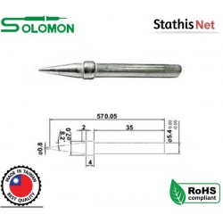 Μύτη κολλητηρίου 0.8mm G1 για τα κολλητήρια SR-965/SR-968/ST-808 Solomon