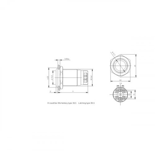 Αντίσταση 0,5 WATT 220 ohm ±5% Οριζόντια carbon film