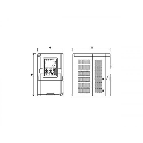 Inverter ισχύος ρυθμιστής στροφών 3Φ in 400V -> out 400V 1.5KW GD10 INVΤ