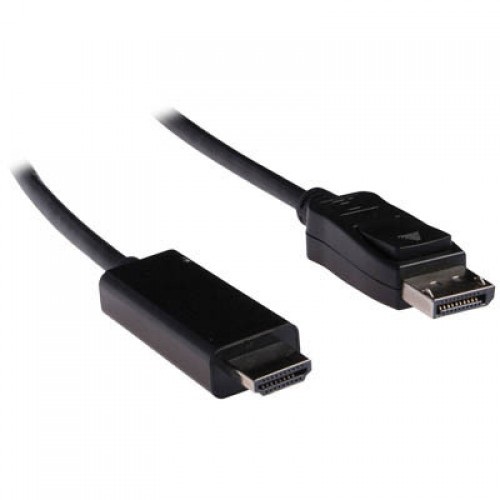 Καλώδιο DisplayPort αρσενικό -> HDMI αρσενικό 1.0m CCGL37100BK10 Nedis