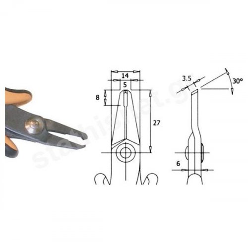 Κόφτης όρθιος ειδικός 144mm TR-30V Ιταλίας Piergiacomi