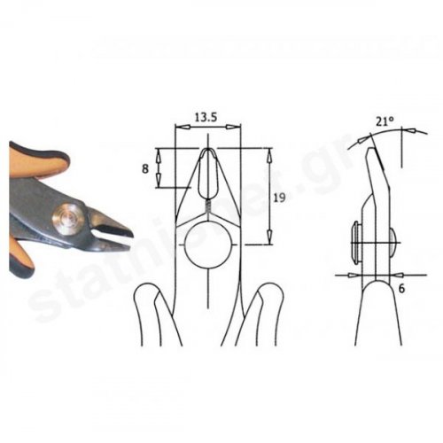 Κόφτης πλάγιος 138mm TR-58 Ιταλίας Piergiacomi