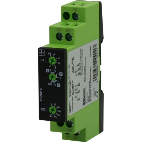 Relay χρονικό delay off - on 8 λειτουργιών1-100h 12-240VAC/DC E1ZM10 Tele