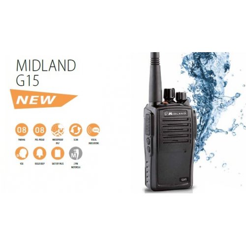 Walkie talkie PMR G15 Αδιάβροχο Midland