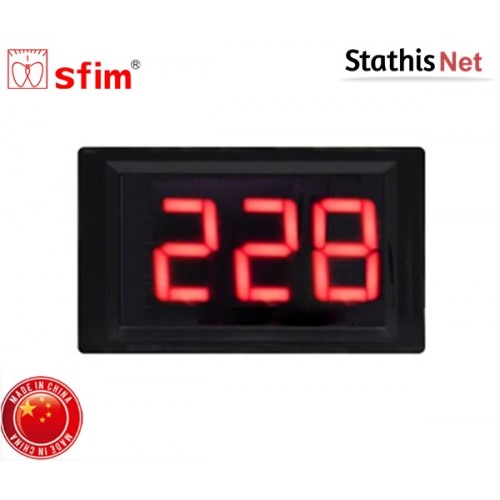 Όργανο πίνακος βολτόμετρο ψηφιακό AC 79x41mm 0-600VAC slim SFD-5135-U SFIM