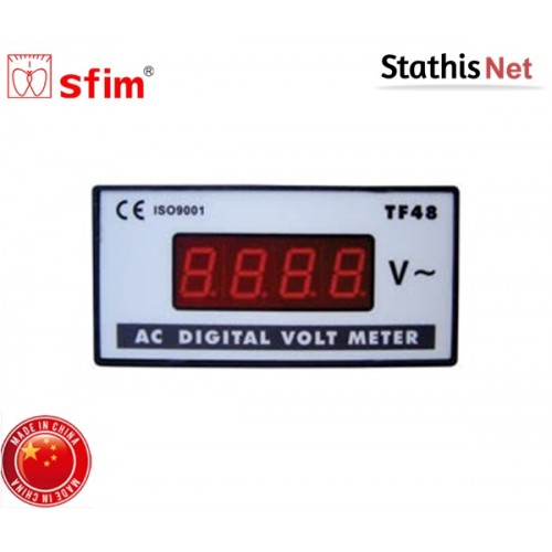 Όργανο πίνακος βολτόμετρο ψηφιακό AC 96x96mm 0-600V TF48 SFIM