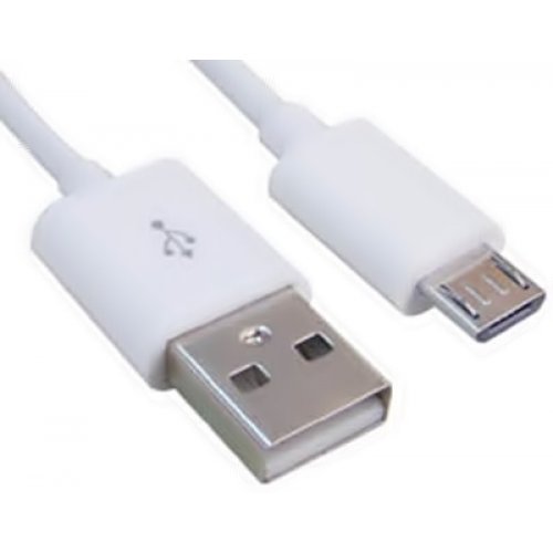 Καλώδιο φόρτισης & συχρονισμού USB A -> USB B micro 1m 2.1A λευκό Victronic