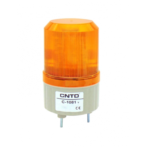 Φάρος μικρός LED strobe 12V DC περιστρεφόμενος 89x134mm κίτρινος IP40 C-1081 CNTD