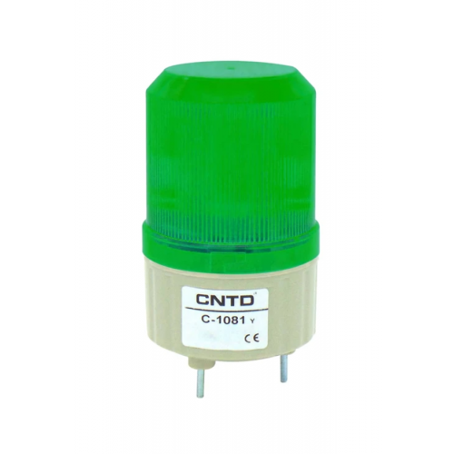 Φάρος μικρός LED strobe 12V DC περιστρεφόμενος 89x134mm πράσινος IP40 C-1081 CNTD