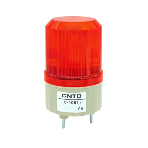 Φάρος μικρός LED strobe 230V AC περιστρεφόμενος 89x134mm κόκκινος IP40 C-1081 CNTD