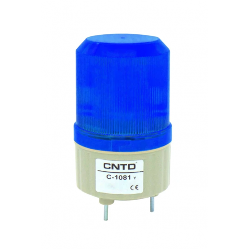 Φάρος μικρός LED strobe 230V AC περιστρεφόμενος 89x134mm μπλε IP40 C-1081 CNTD
