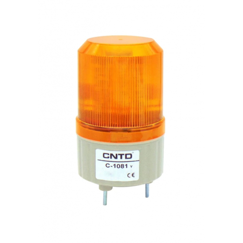 Φάρος μικρός LED strobe 230V AC περιστρεφόμενος 89x134mm κίτρινος IP40 C-1081 CNTD