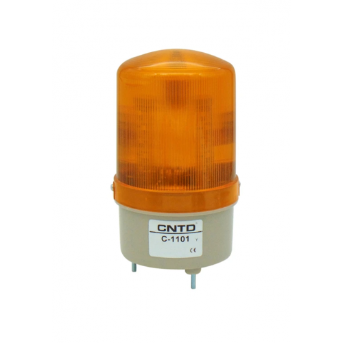 Φάρος μεγάλος LED strobe 12V DC περιστρεφόμενος 85x160mm πορτοκαλί IP40 C-1101 CNTD