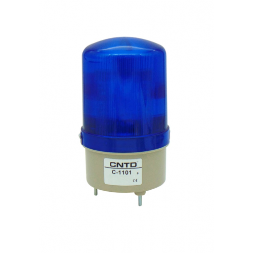 Φάρος μεγάλος LED strobe 24V DC περιστρεφόμενος 85x160mm μπλε IP40 C-1101 CNTD