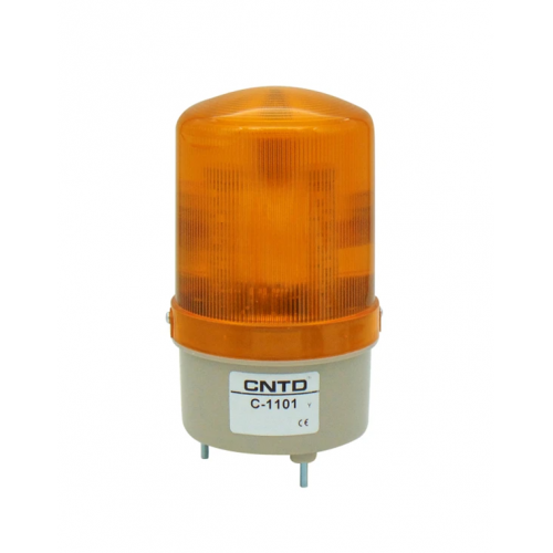Φάρος μεγάλος LED strobe 24V DC περιστρεφόμενος 85x160mm κίτρινος IP40 C-1101 CNTD