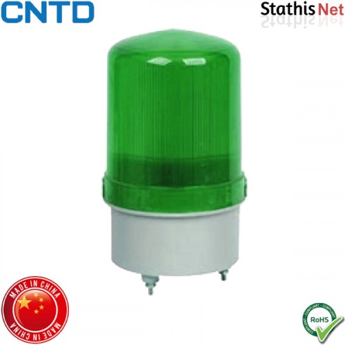 Φάρος μικρός LED 24VDC πράσινος περιστρεφόμενος 85x160mm C-1101 CNTD