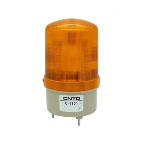 Φάρος μεγάλος LED strobe 230V AC περιστρεφόμενος 85x160mm κίτρινος IP40 C-1101 CNTD