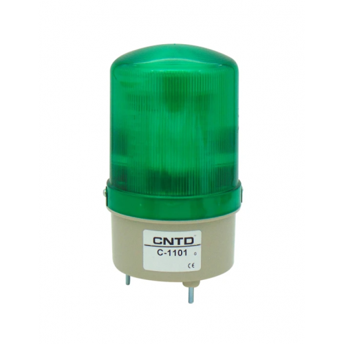 Φάρος μεγάλος LED strobe 230V AC περιστρεφόμενος 85x160mm πράσινος IP40 C-1101 CNTD