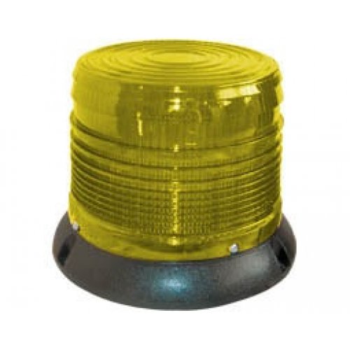 Φάρος μεσαίος LED 12VDC κίτρινος περιστρεφόμενος 125x135mm C-400