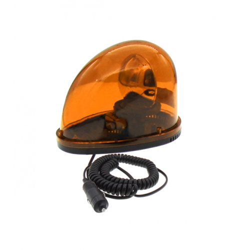 Φάρος neon 12V DC περιστρεφόμενος με φις αυτοκινήτου 185x134mm κίτρινος IP40 LTD1201 KZE