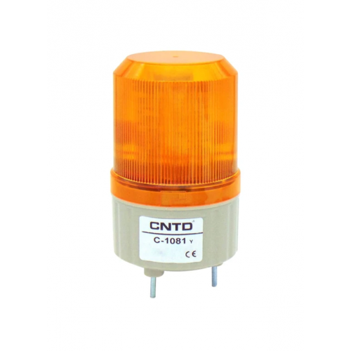 Φάρος μικρός LED strobe 24V DC περιστρεφόμενος 89x134mm κίτρινος IP40 C-1081 CNTD