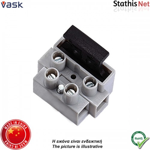 Κλέμα με ασφαλειοθήκη καλωδίου 5x20mm 806A/2P Vask Components