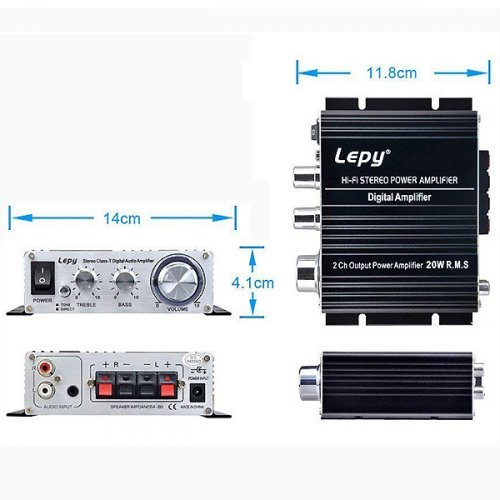 Ενισχυτής Ήχου 2x20W 12V LP-2024A Lepy