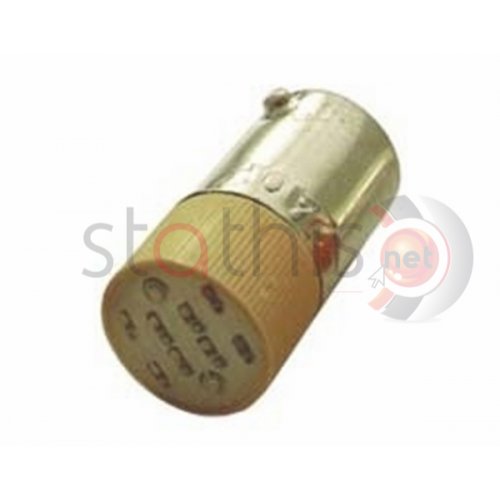 Ενδεικτική λυχνία κίτρινη με LED B9AS 220VAC AD22B-S06