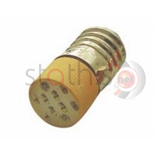 Ενδεικτική λυχνία κίτρινη με LED E10 220VAC AD22B-E02
