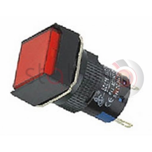 Ενδεικτική λυχνία κόκκινη βιδωτή Φ16 χωρίς καλώδιο με Led 220VAC SDL16-FXD