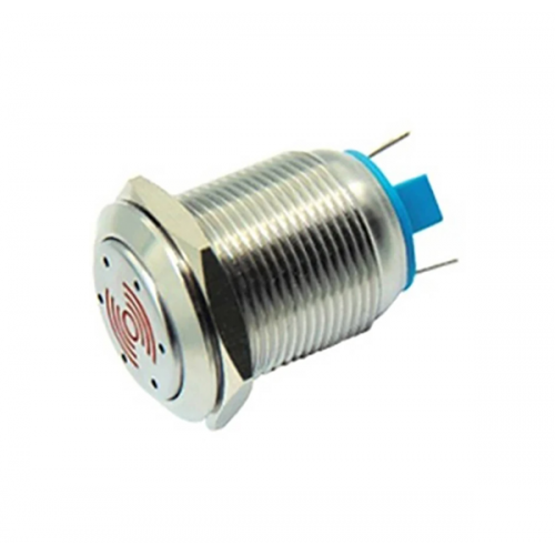 Σειρήνα buzzer πίνακα Φ19 12V DC 85dB με κόκκινο led λαμπάκι IP50 HBGQ19 DHE