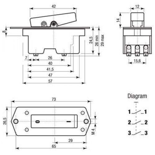 Διακόπτης εργαλειών 400V 3P 10Α Α432/N3