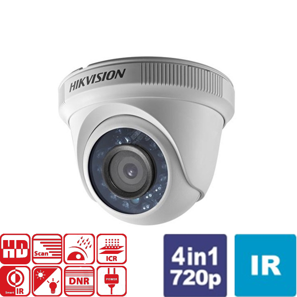 Κάμερα Dome IR 3.6mm IP66 Turbo-HD 720p DS-2CE56C0T-IRF Hikvision