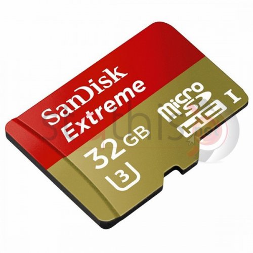 Κάρτα μνήμης SDSQXVF-032G-GN6MA Extreme microSDHC/microSDXC 90MB/s με αντάπτορα SanDisk
