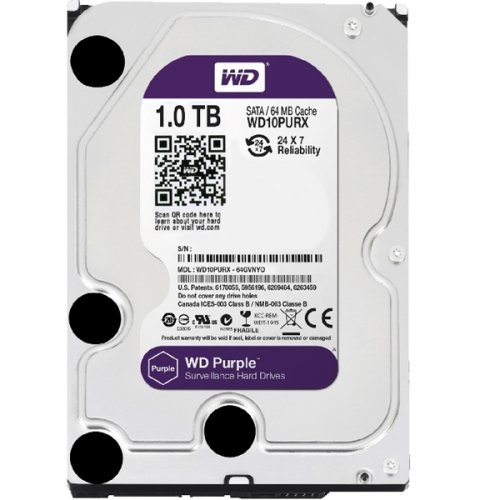 Σκληρός δίσκος 4TB SATA III Purple WD40PURX Western digital