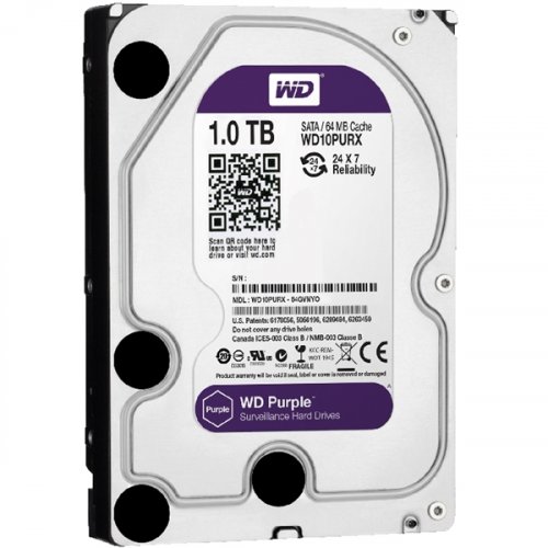 Σκληρός δίσκος 4TB SATA III Purple WD40PURX Western digital