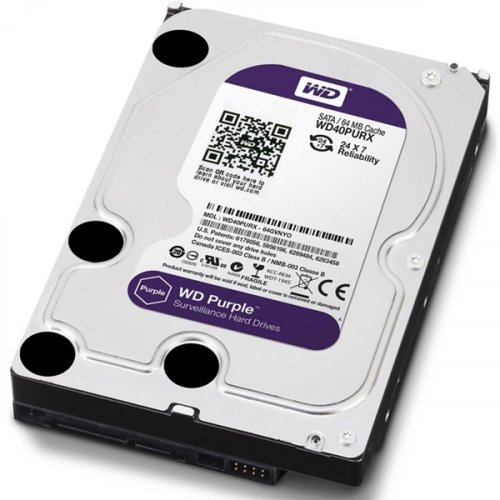 Σκληρός δίσκος 4TB SATA III Purple WD40PURX Western digital